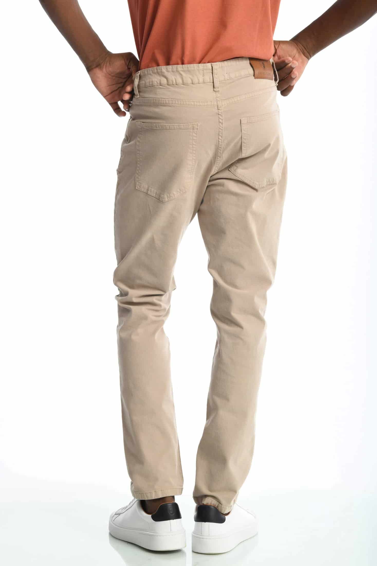 Pantalón Classic Dril 5 Bolsillos Beige - miniatura 7