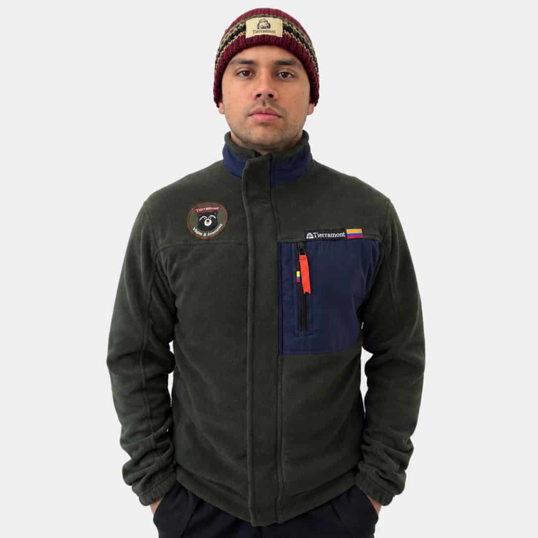 Buzo Térmico Andino Verde Militar Hombre - miniatura 1