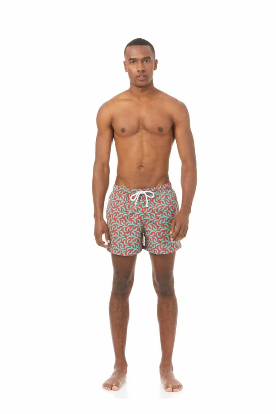 Men's bananas swim trunk burdeos - miniatura 1