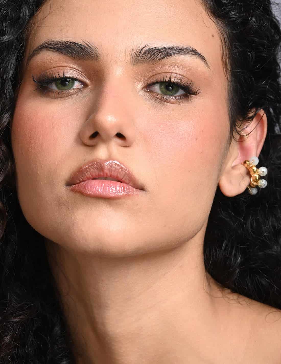 Ear Cuff Coil Murano Marfil - miniatura 2