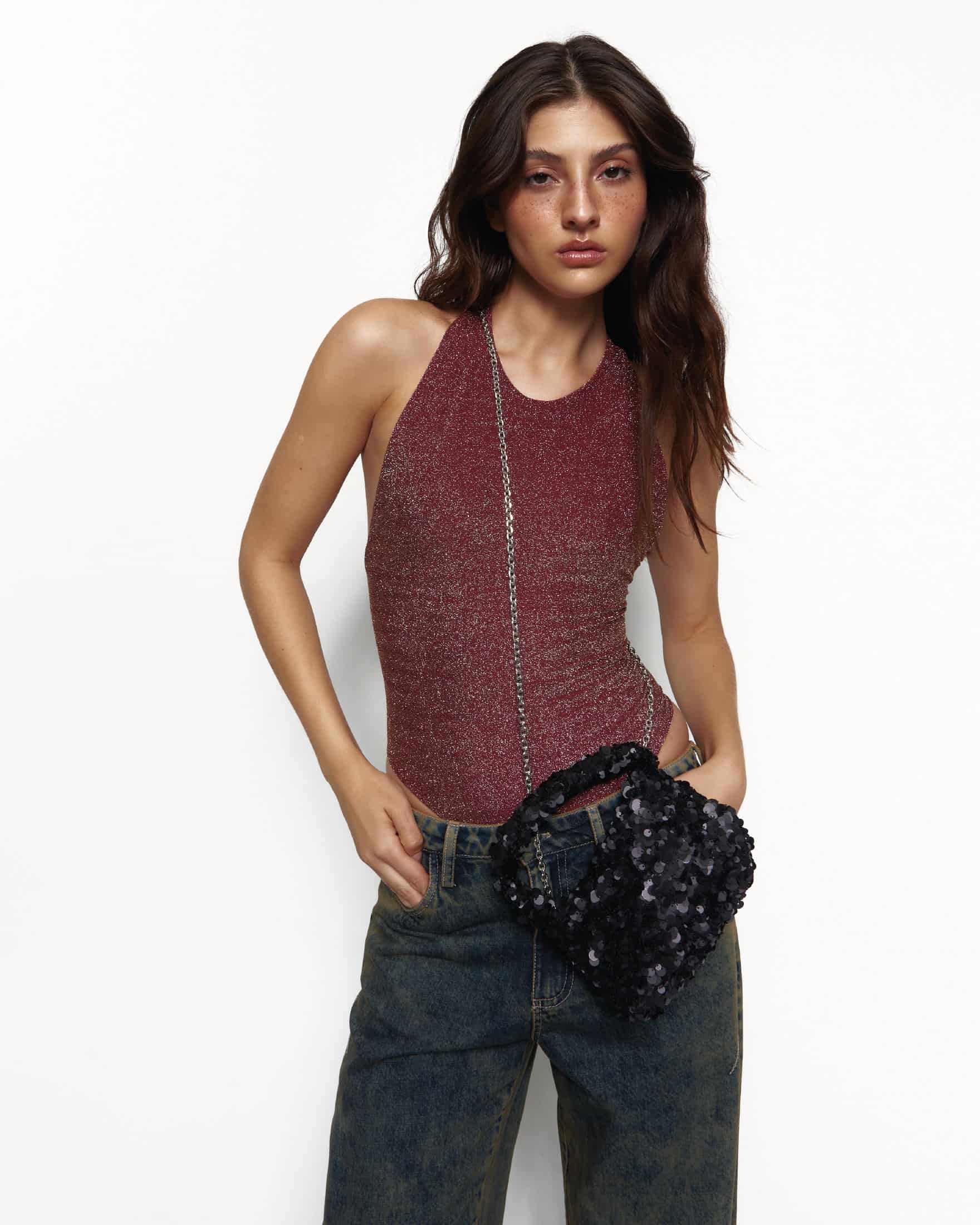 ABOUT TOMORROW WINE BODYSUIT - miniatura 7