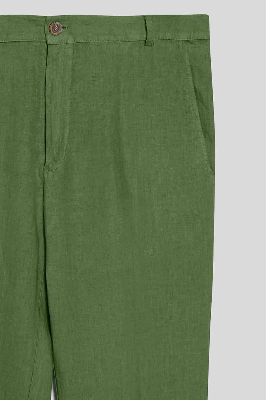 Men's linen pants cactus - miniatura 3