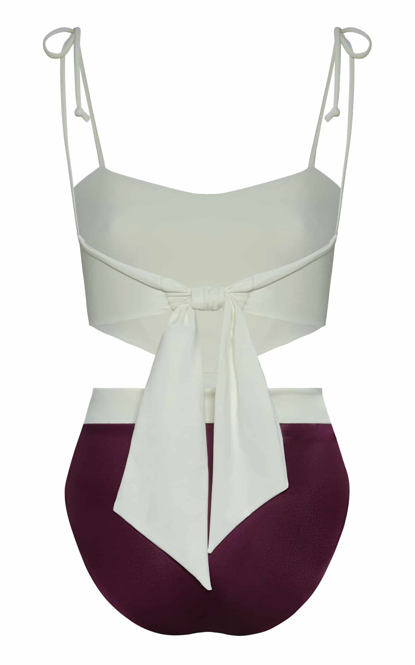 Pestana Embroidered One Piece / Purple - Ivory - miniatura 3