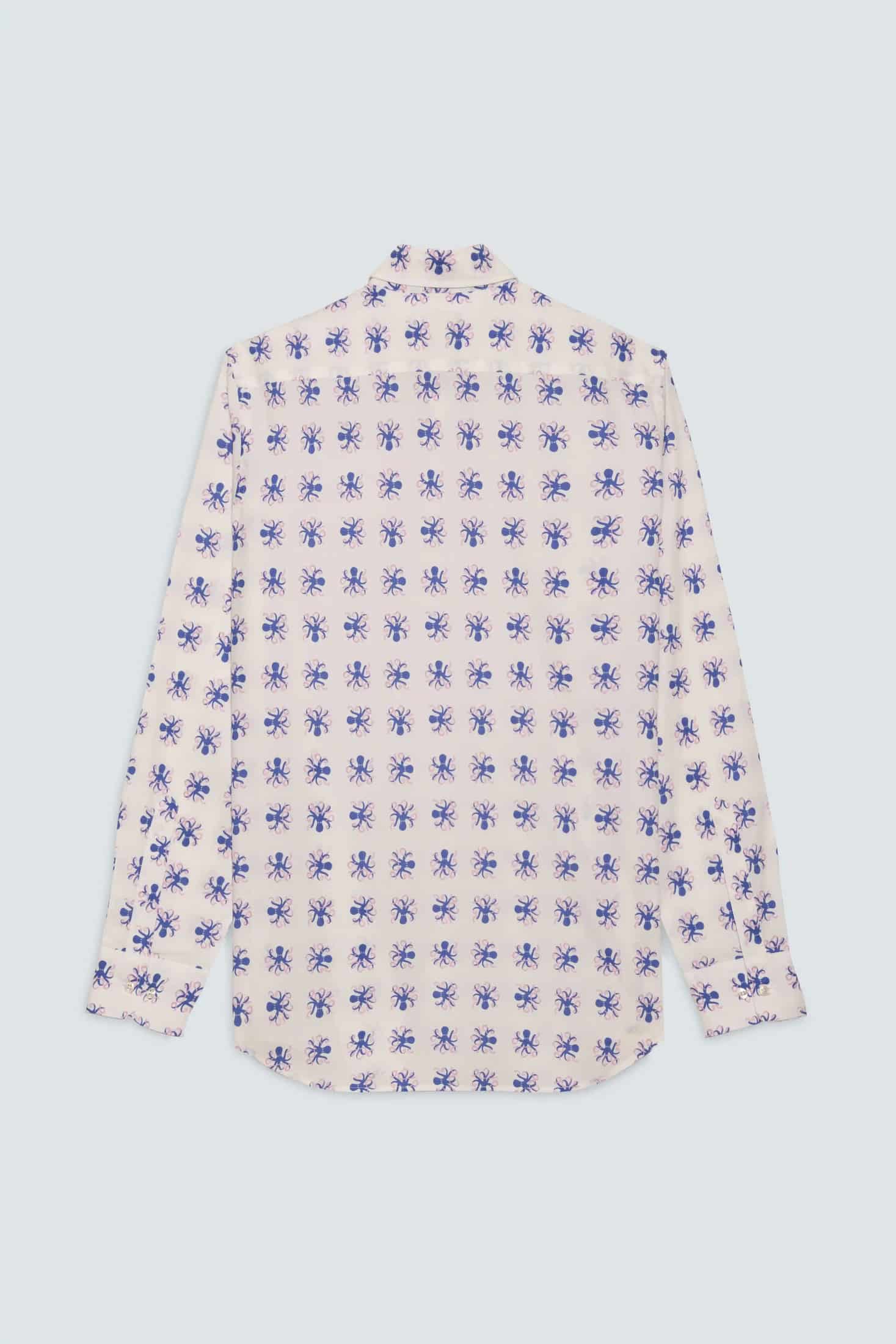 Men's cotton shirt beige grandezza - miniatura 2