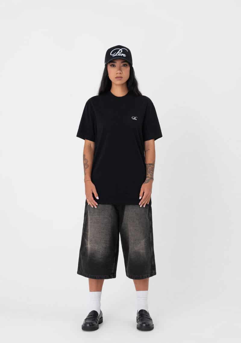 Atelier regular black t-shirt - miniatura 6