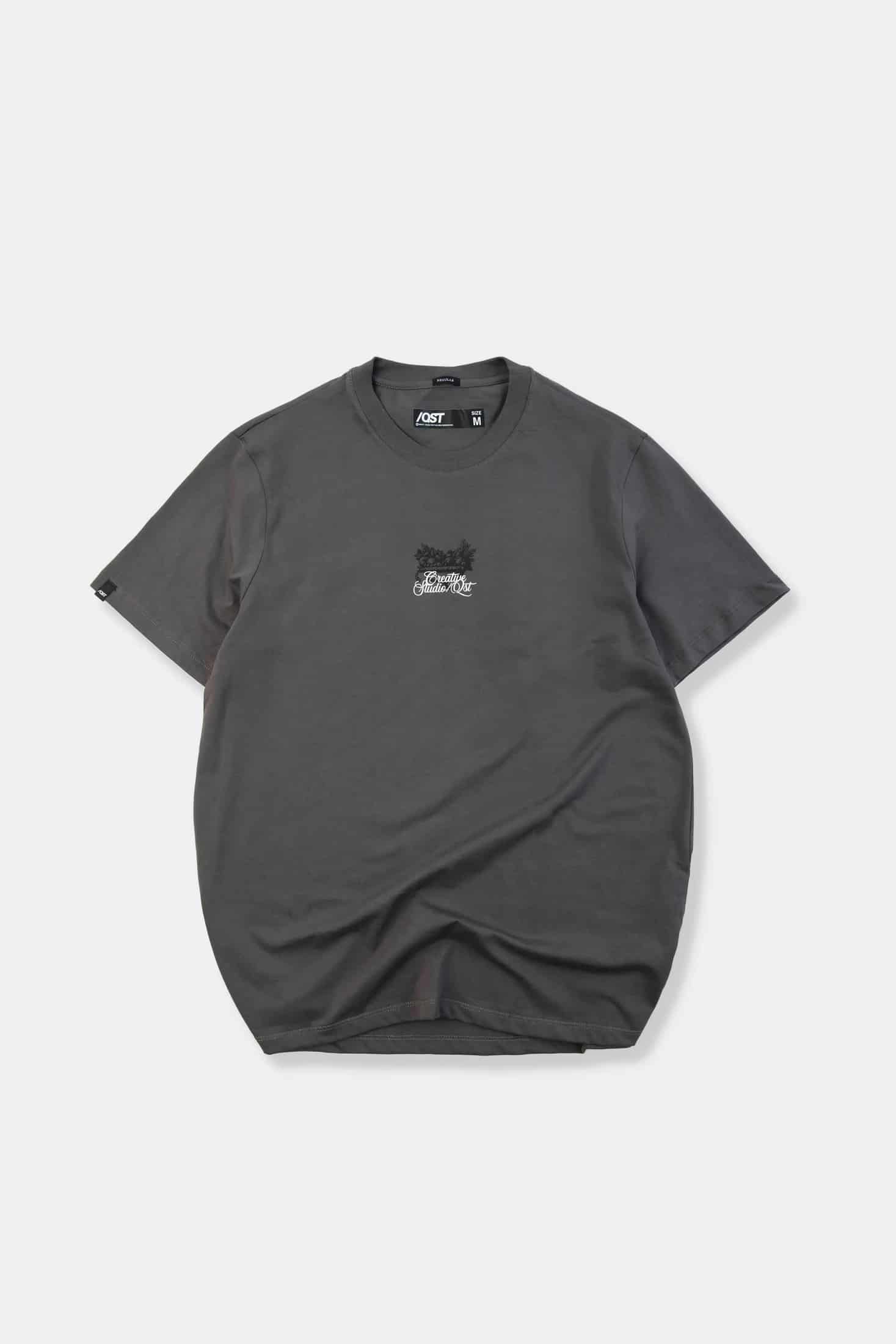 CAMISETA ESPECIAL ESTAMPADO LOCALIZADO COLOR NEGRO-GRIS - miniatura 1