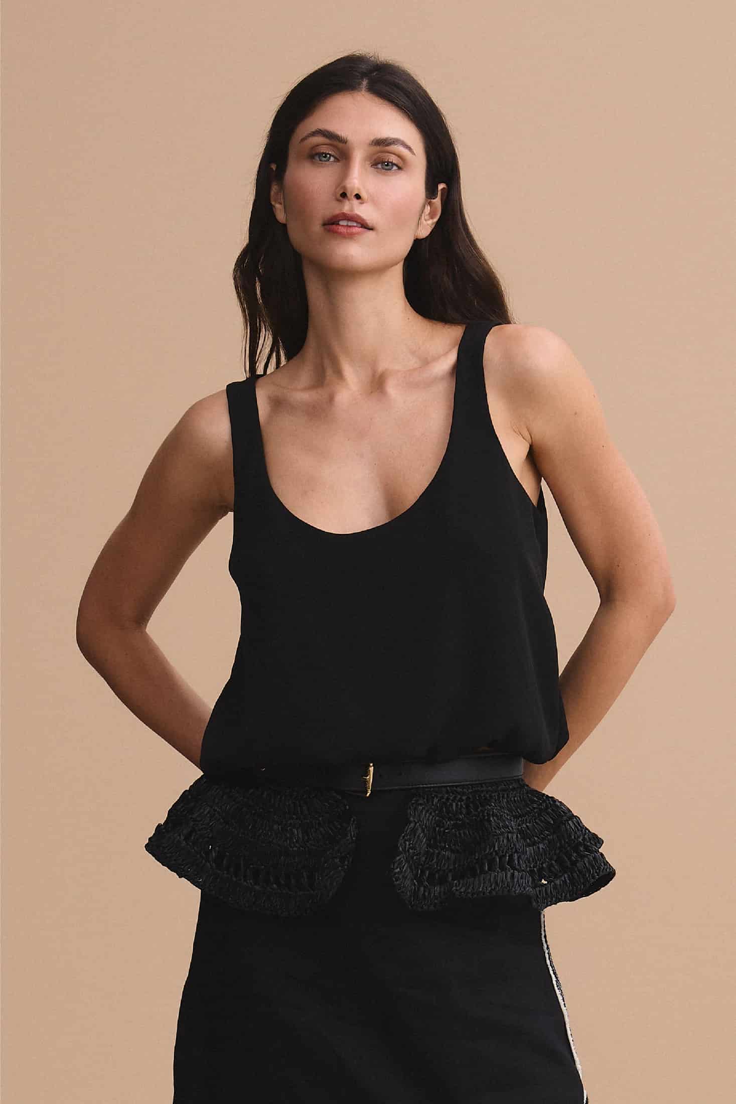 Crop Top Galicia negro - miniatura 1