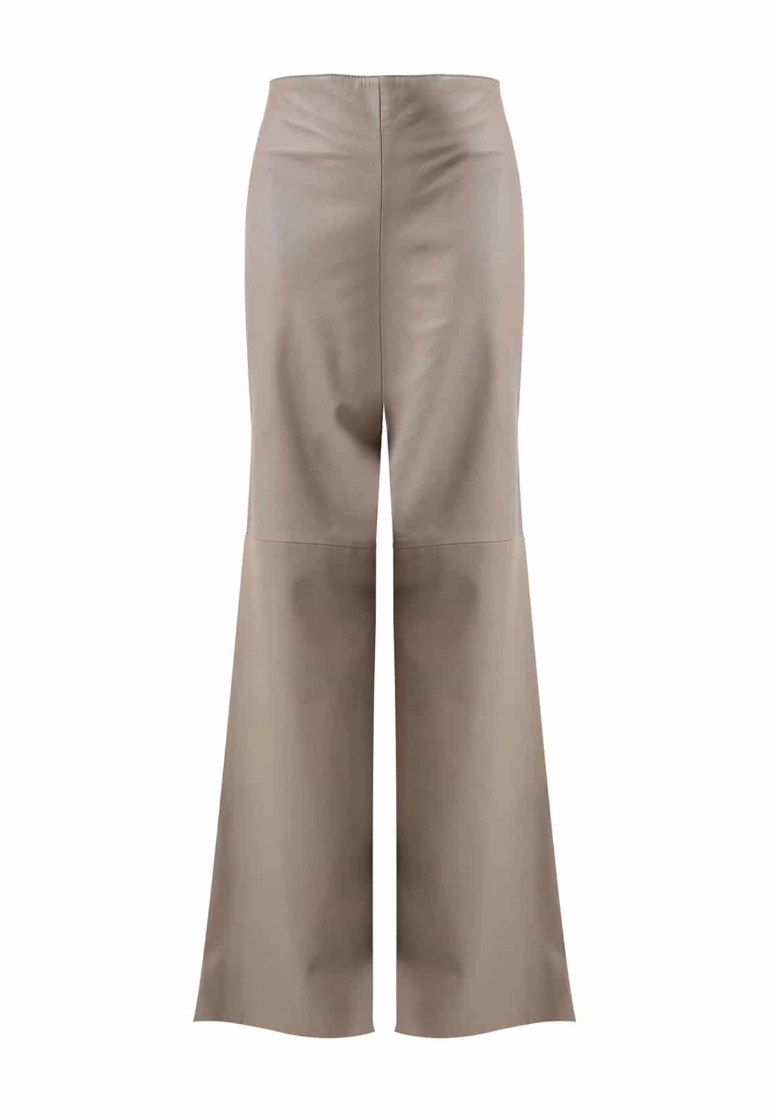 SUEDE BAGGY TROUSERS - miniatura 1