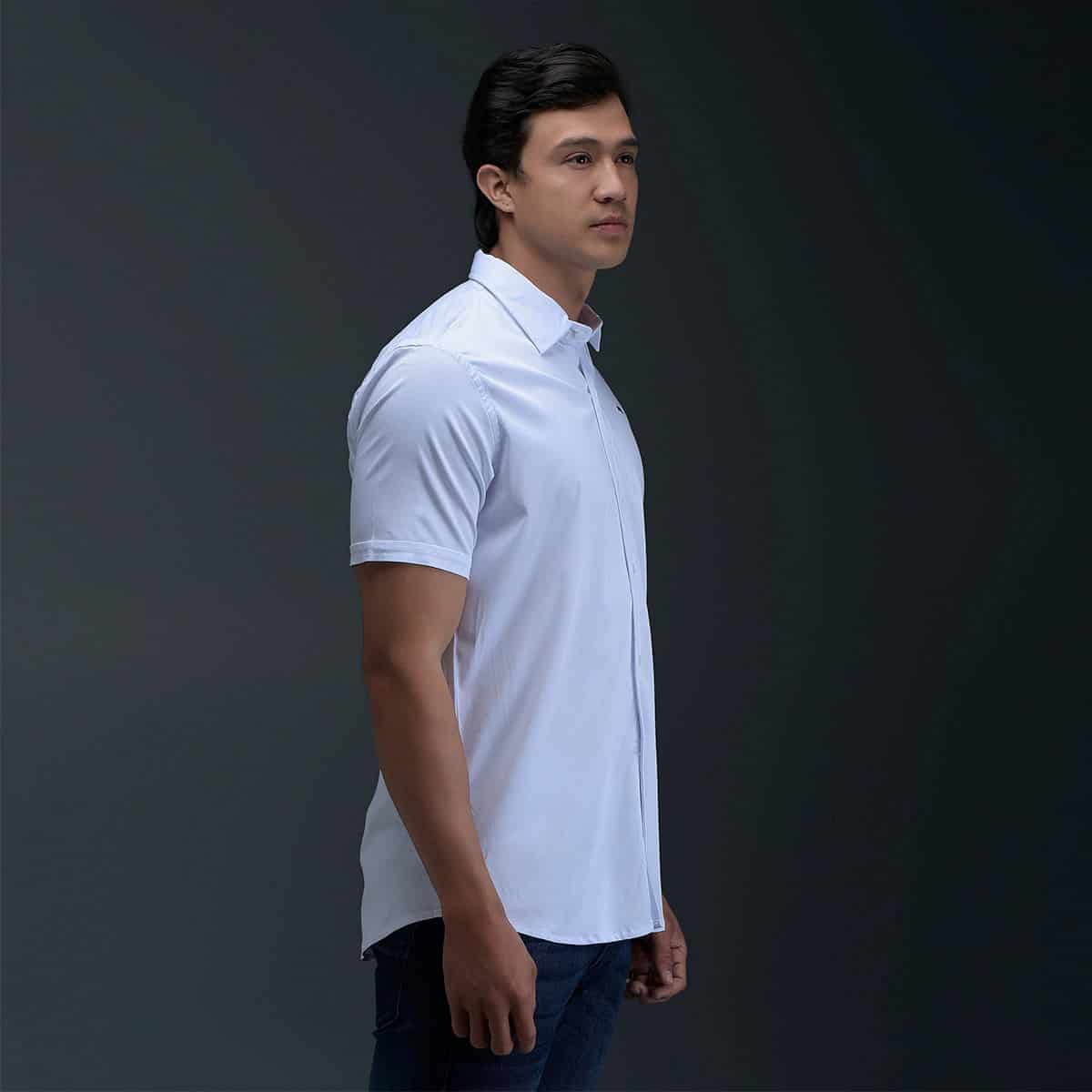 Camisa Blanca Manga Corta - miniatura 3