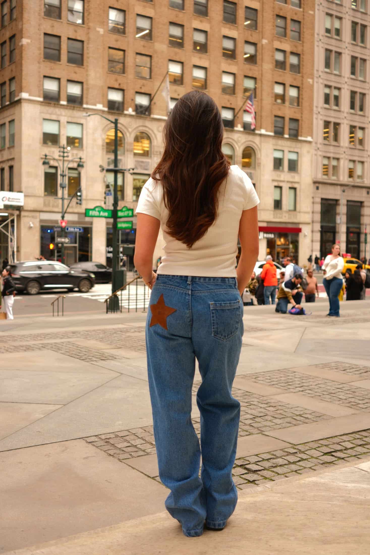Chunky Leather Star Jeans - miniatura 1