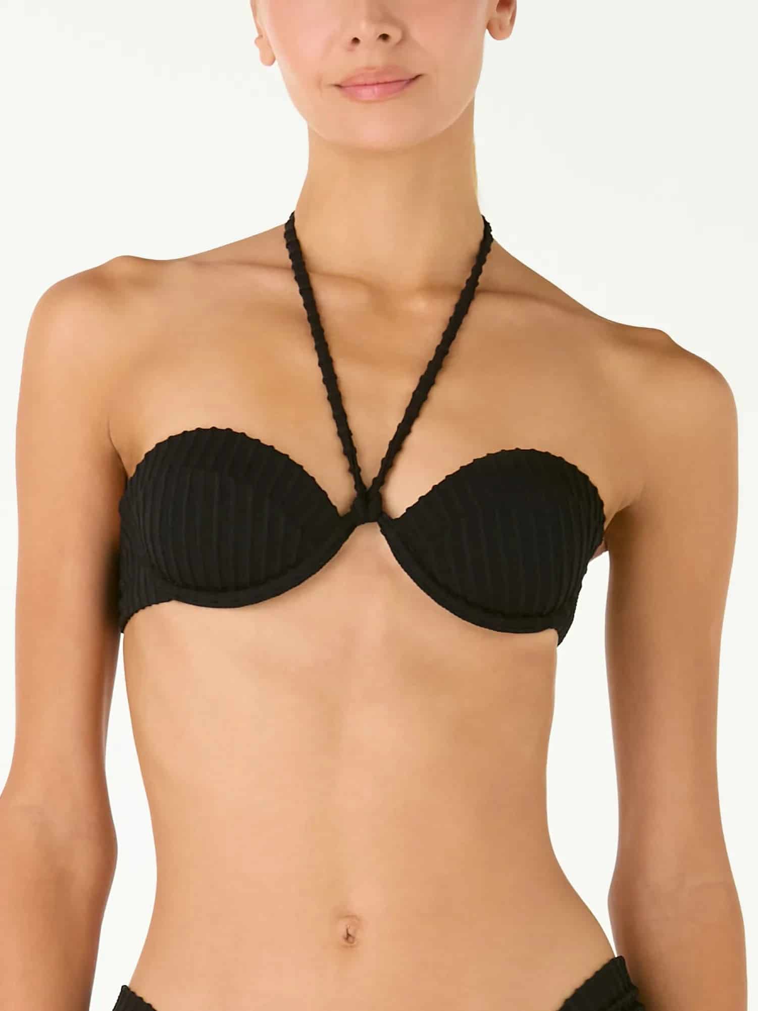 Top de Bikini Coralia Shell Black - miniatura 2
