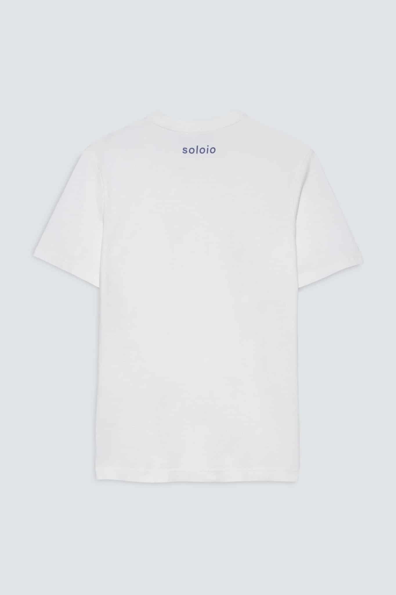 Men's cotton t-shirt white giorgio - miniatura 2