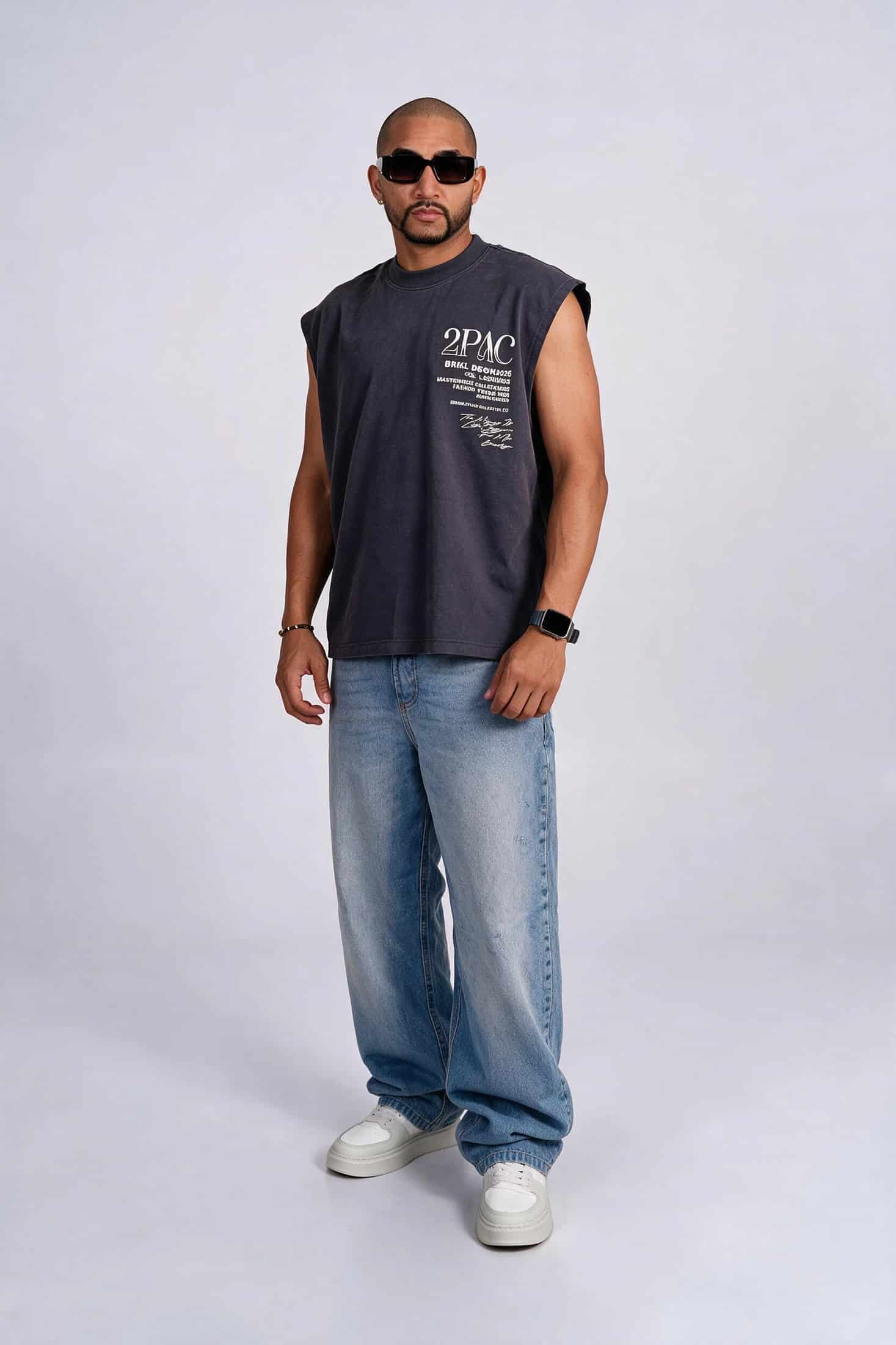 Camisilla oversize 2pac - miniatura 3
