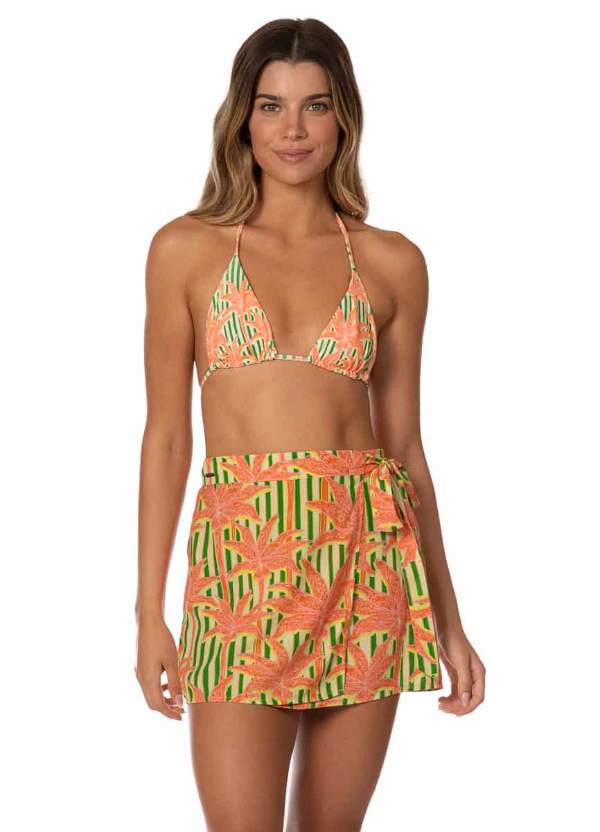 Maaji Blooming Stripes Oceane Short Skirt - miniatura 1