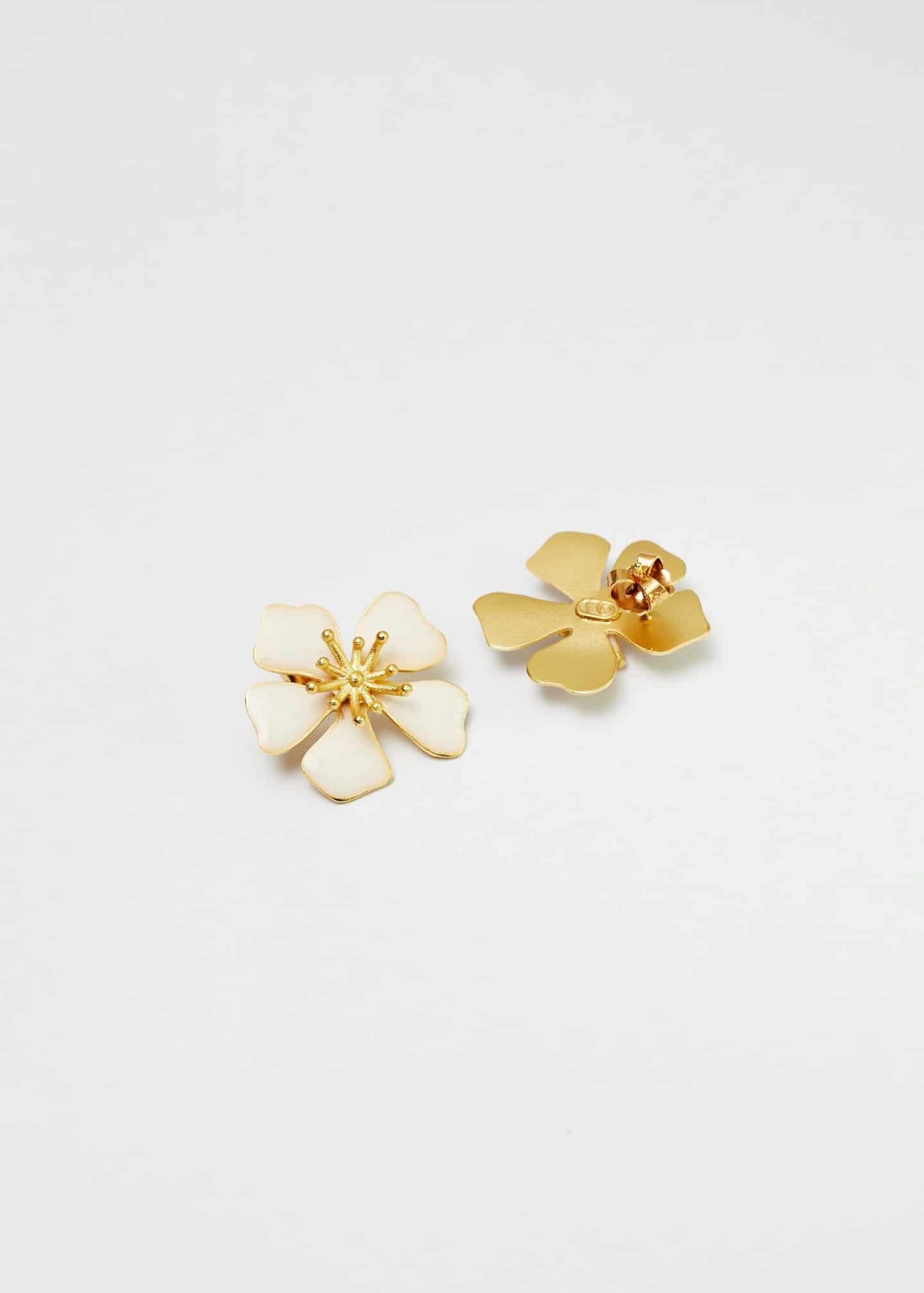 Aretes aurora Maxi Blanco - miniatura 2