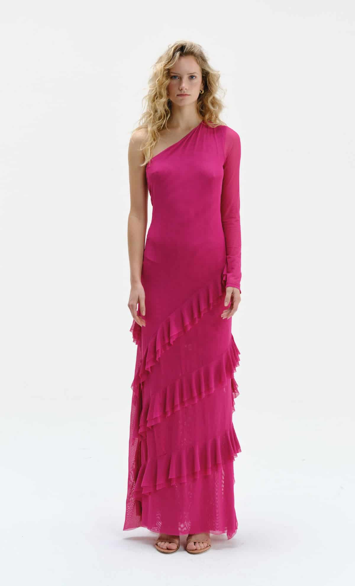 Vestido largo Glowvine Magenta - miniatura 3