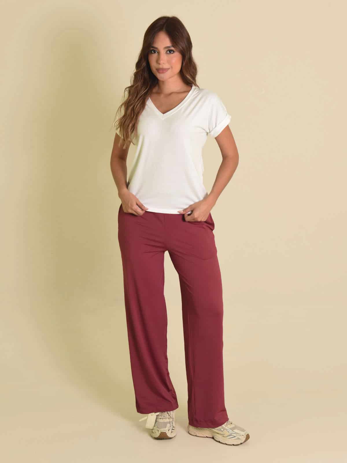 Sahay pantalon ibiza vino - miniatura 2