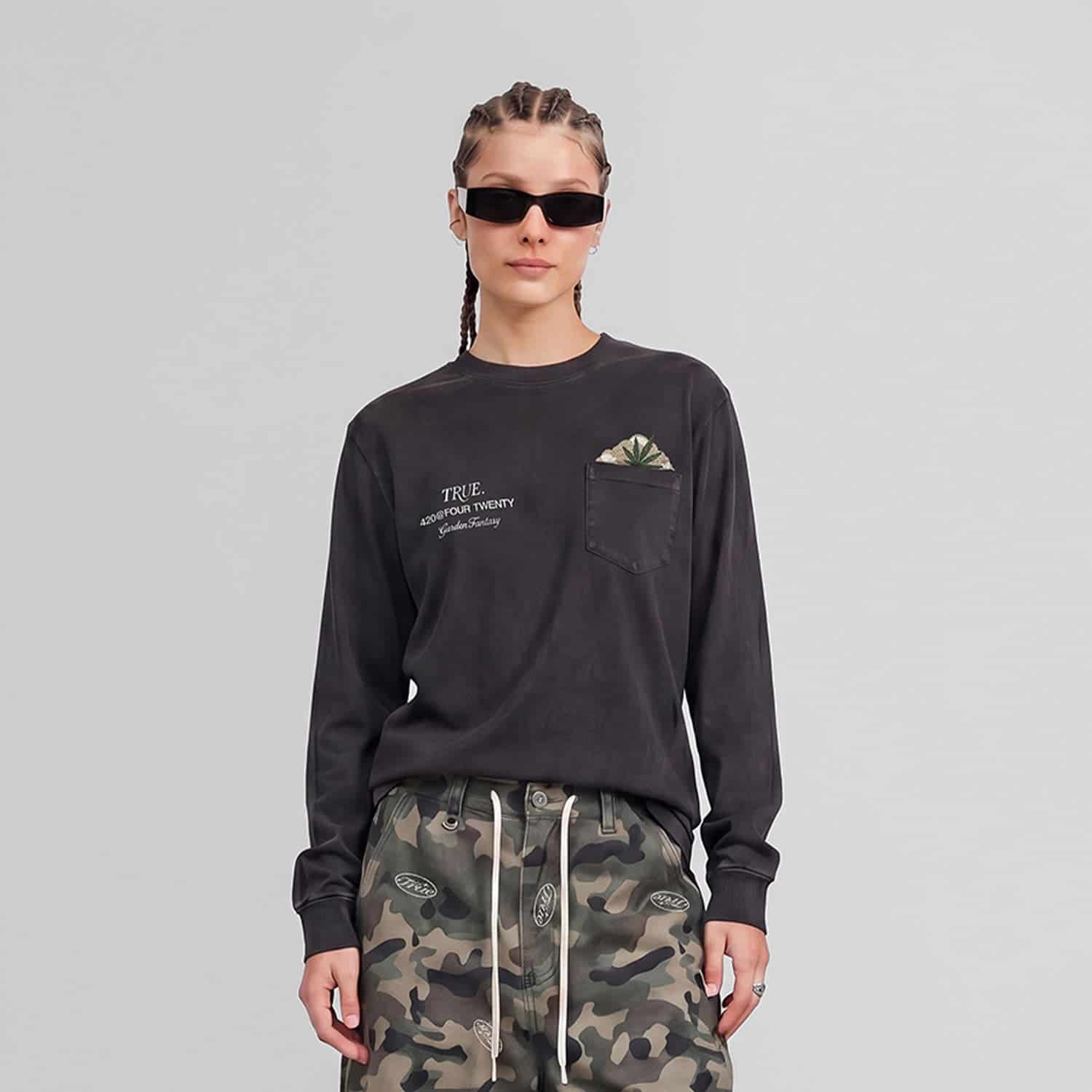 Garden LS T-Shirt - Black - miniatura 2