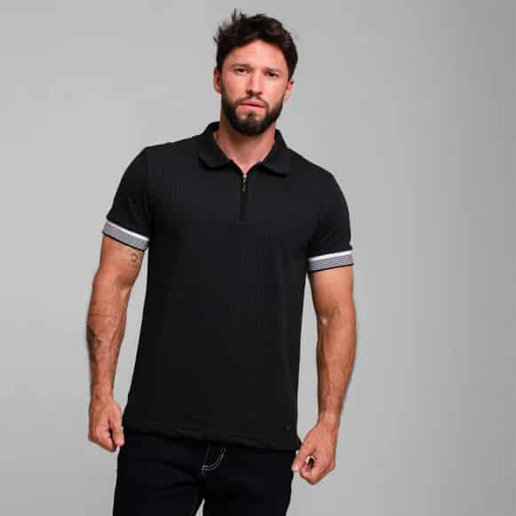 SUETER TIPO POLO MODA HOMBRE - miniatura 2