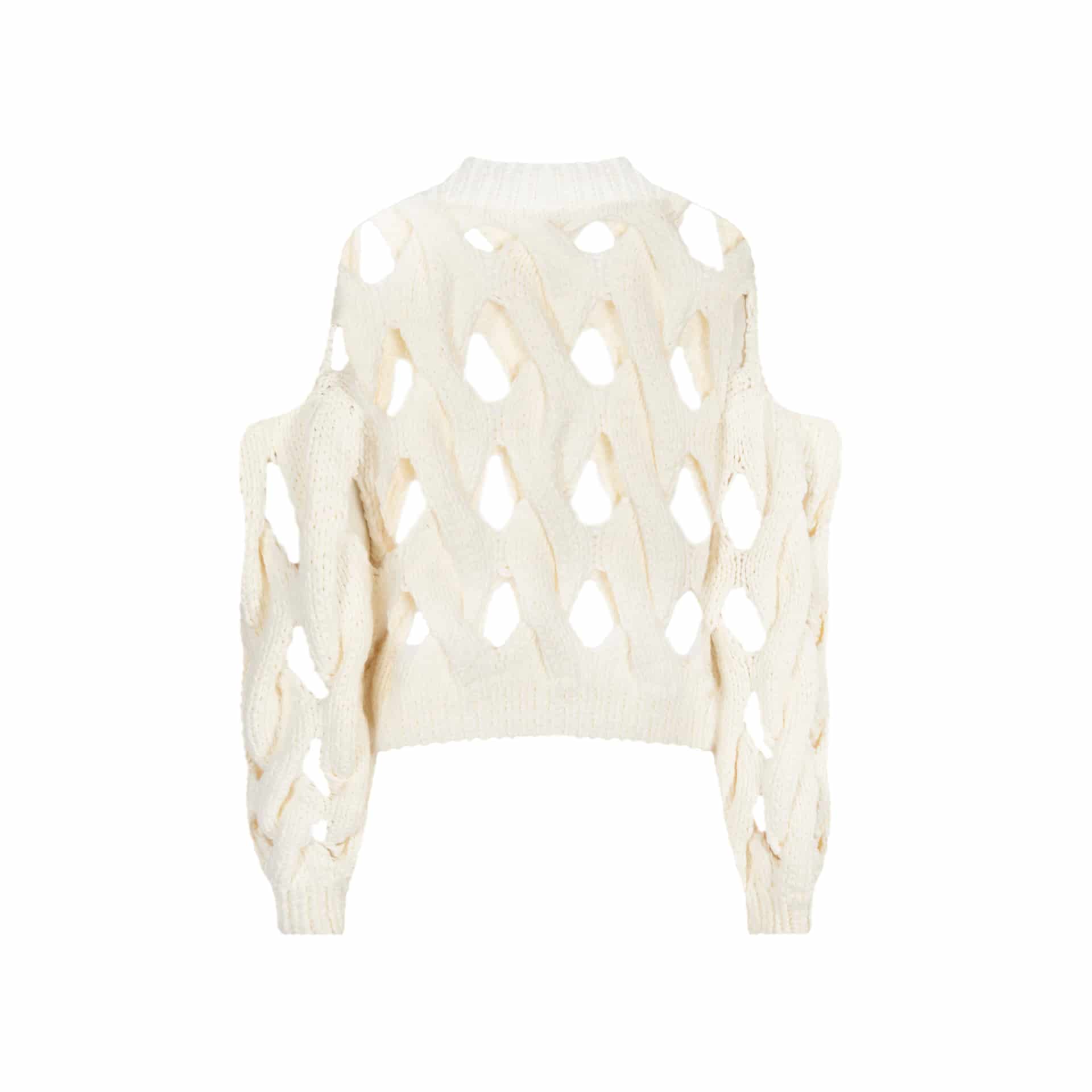 LARA SUPER HOLLOW KNIT SWEATER - miniatura 2