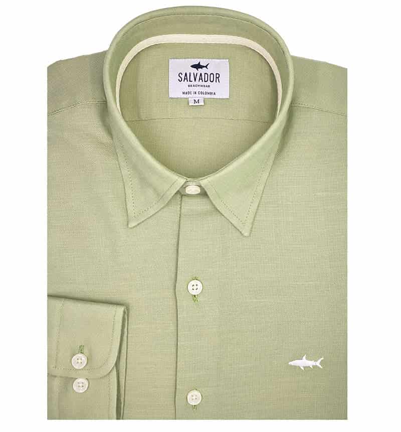 CAMISA VERDE OLIVA - miniatura 1