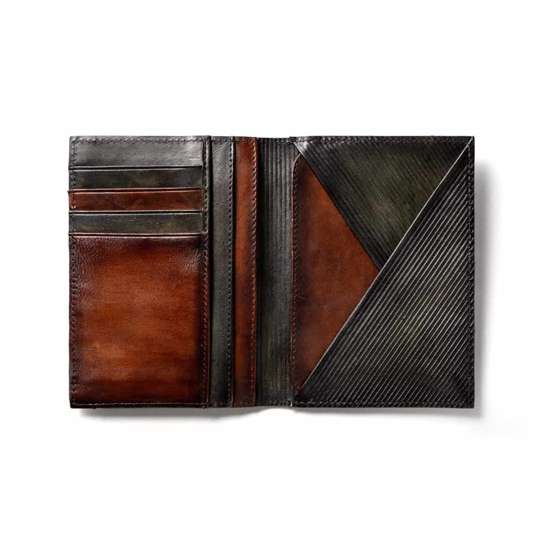 Porta Pasaporte Verde Patina - miniatura 2