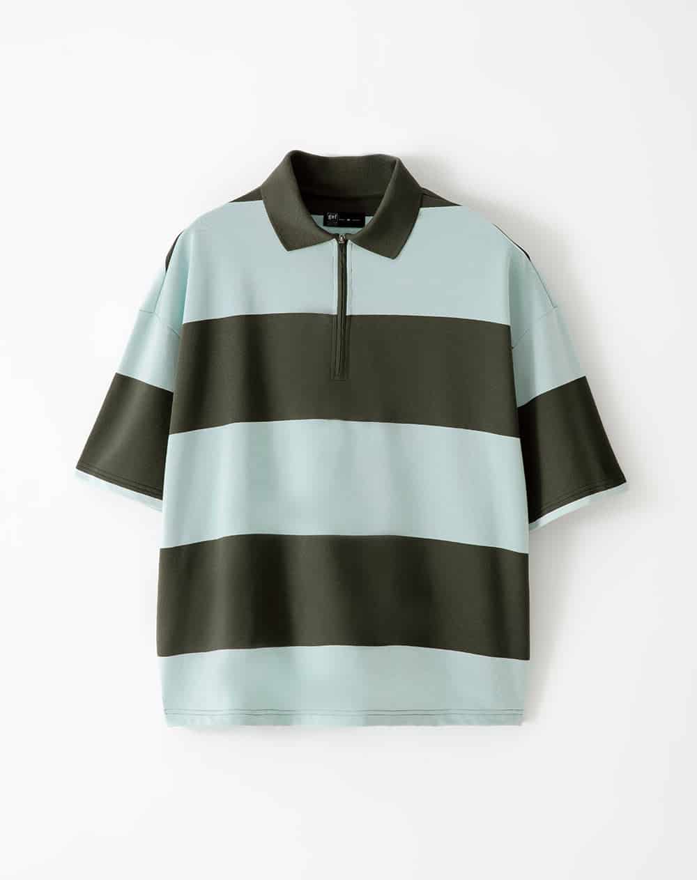 Polo oversize algodón rayas hombre - miniatura 6