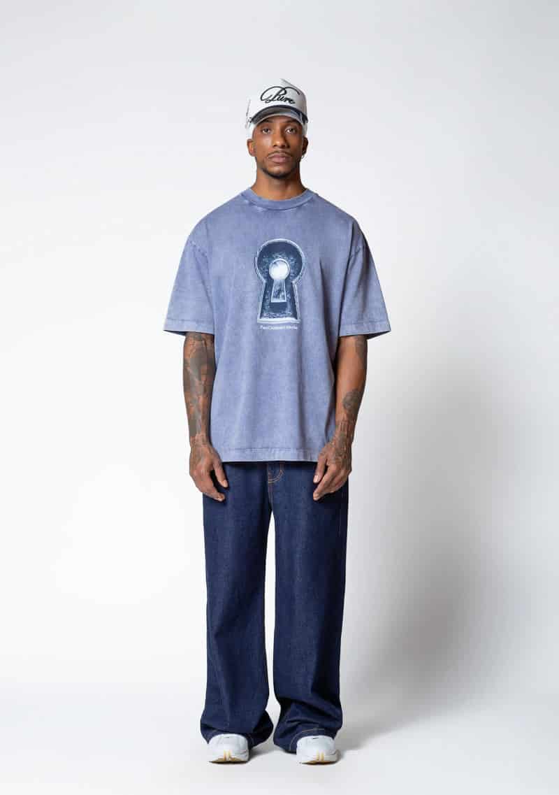 Dopamine blue keyhole t-shirt - miniatura 4