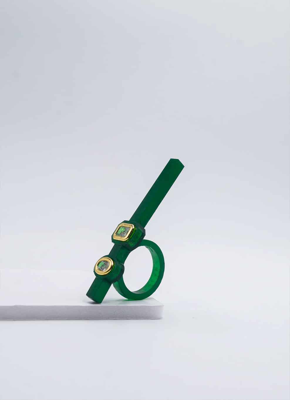 JVxTH -  GREEN BAR RING - miniatura 3