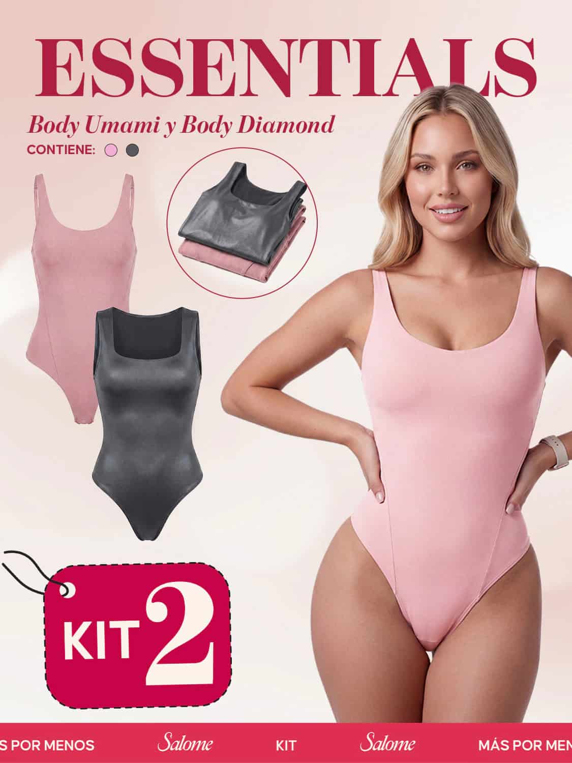 Kit Body Diario Umami Tiras Finas & Diamond Escote Cuadrado | Salome 5005 + 5006 - miniatura 3
