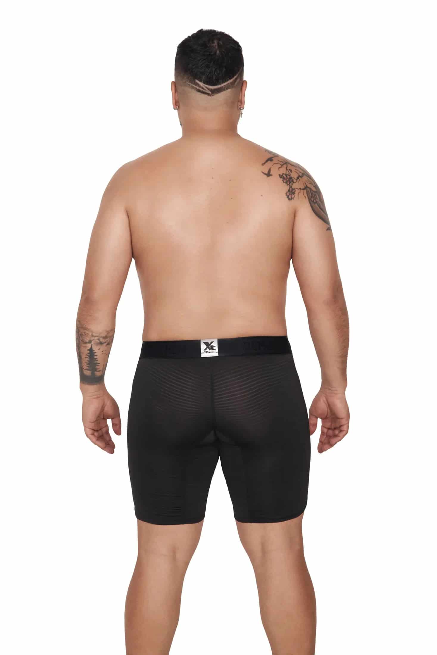 BOXER MICROFIBRA JACQUARD EXTRAGRANDE NEGRO - miniatura 2