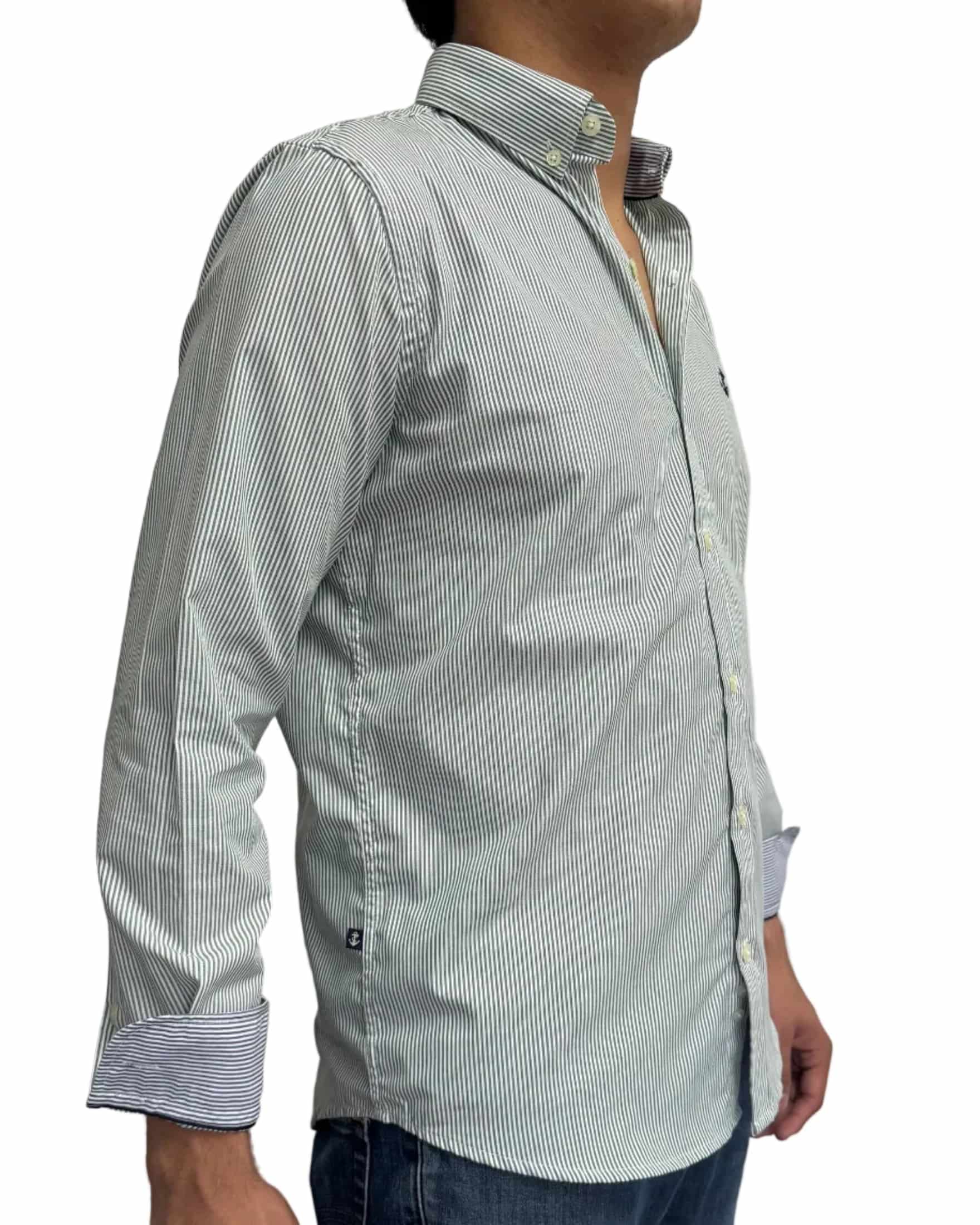 Camisa Rayas Verde - miniatura 4