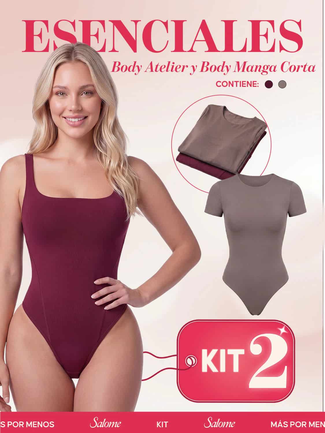 Kit Body Atelier Espalda Profunda & Manga Corta Sin Costuras | Salome 5004 & 5007 | 01L5 - miniatura 4