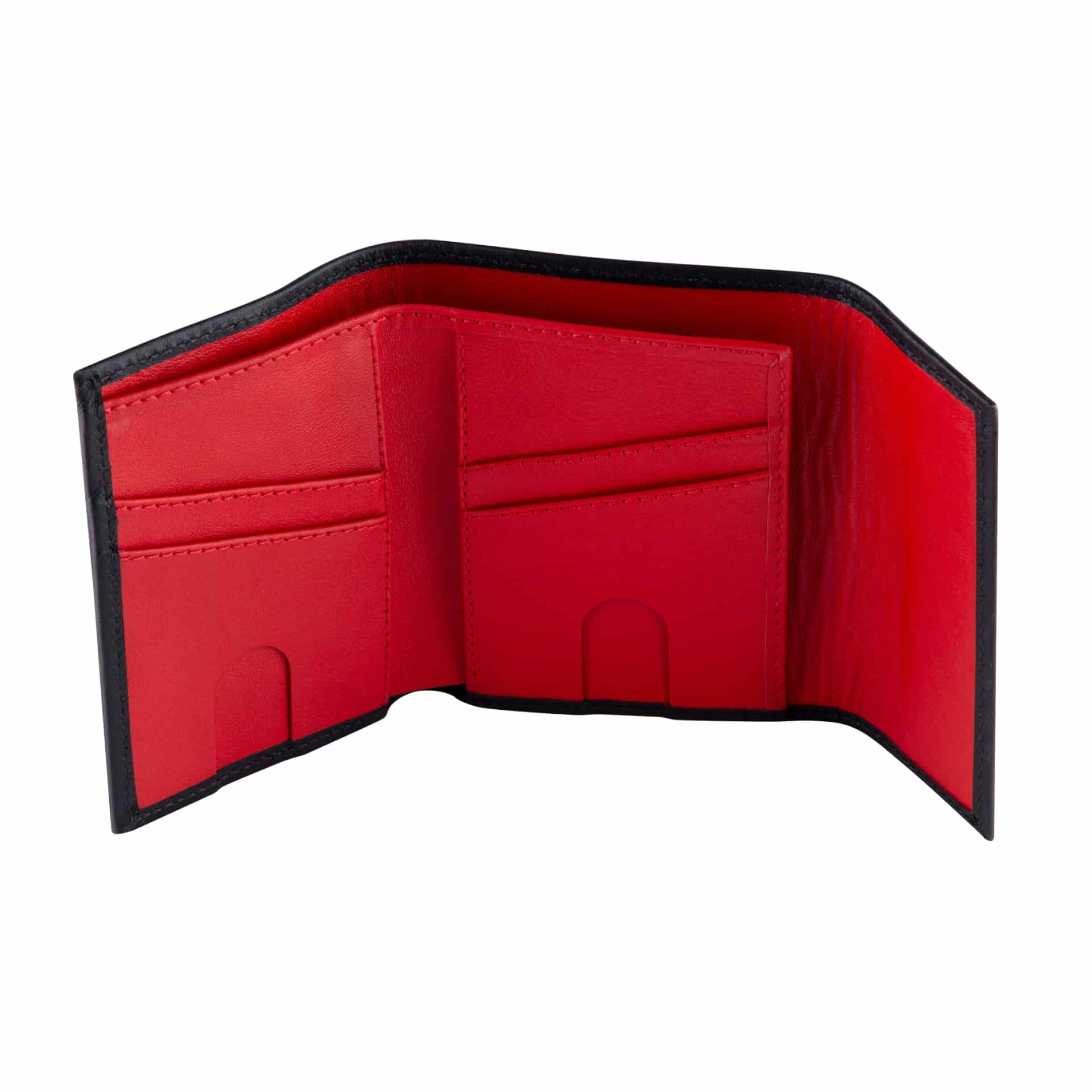 Billetera Imán de Cuero (Negra - Roja) — Con Grabado de Iniciales - miniatura 7