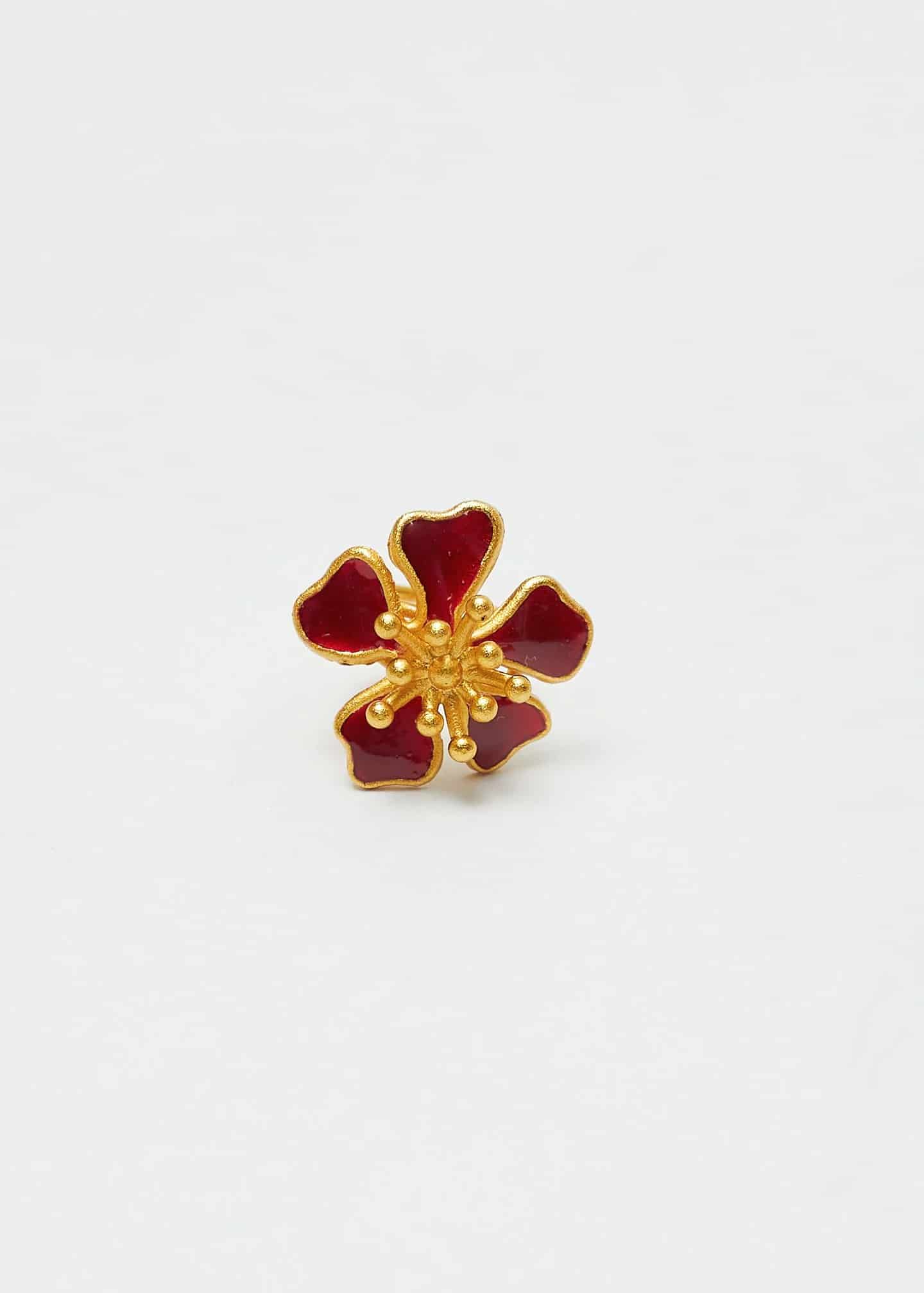 Earcuff Aurora mini rojo vino - miniatura 4