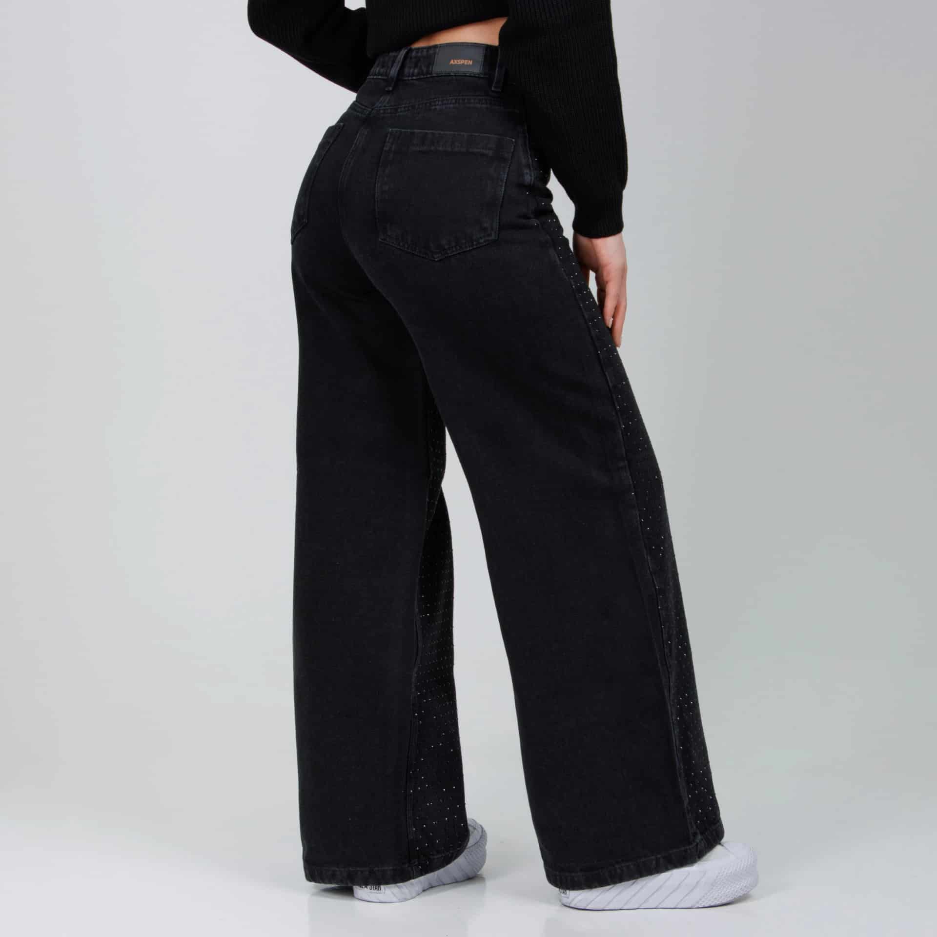 Jean Axspen Wide Leg Ax-2839 Gris Oscuro - miniatura 3