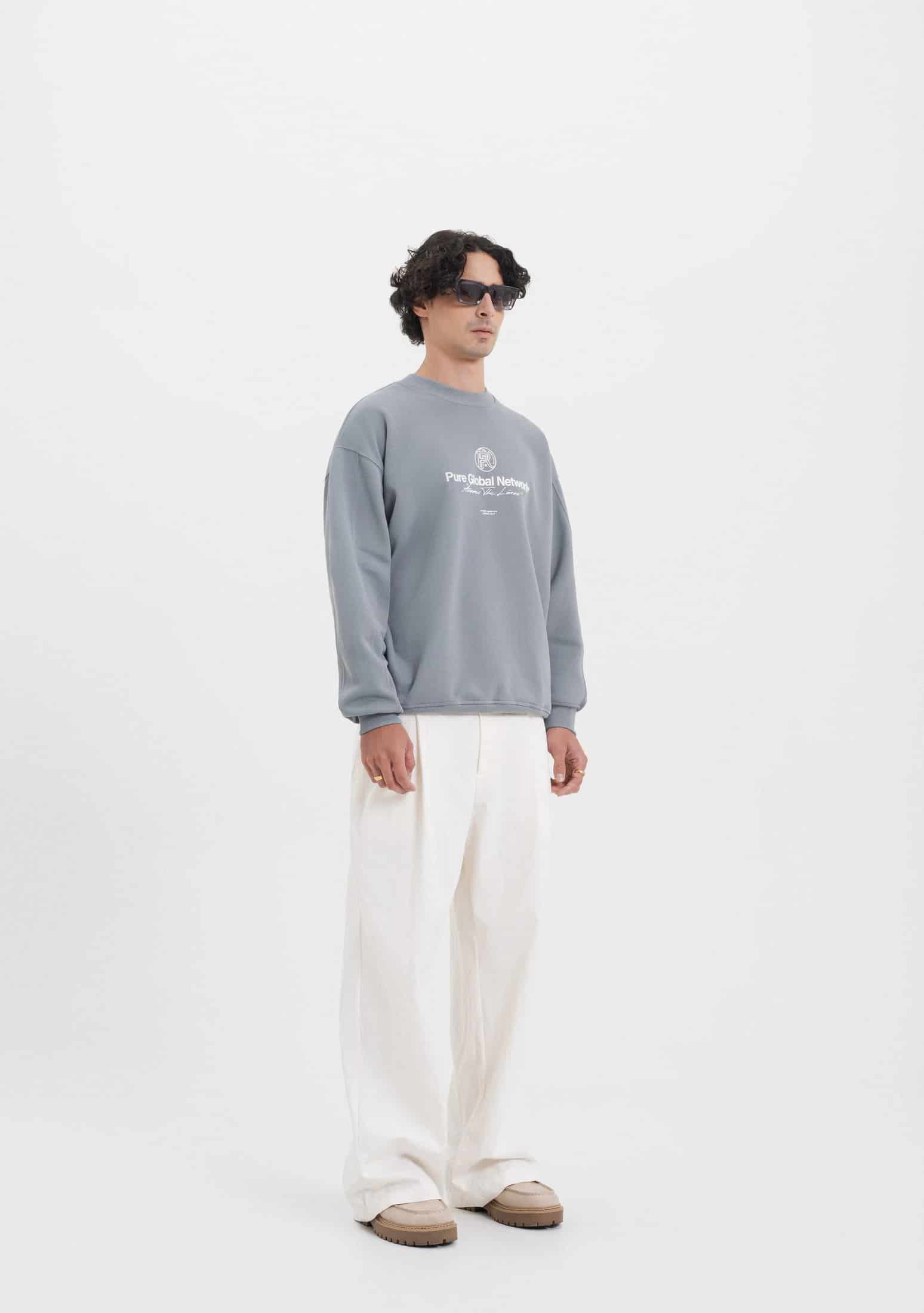 Across The Lines Gray Pullover - miniatura 4