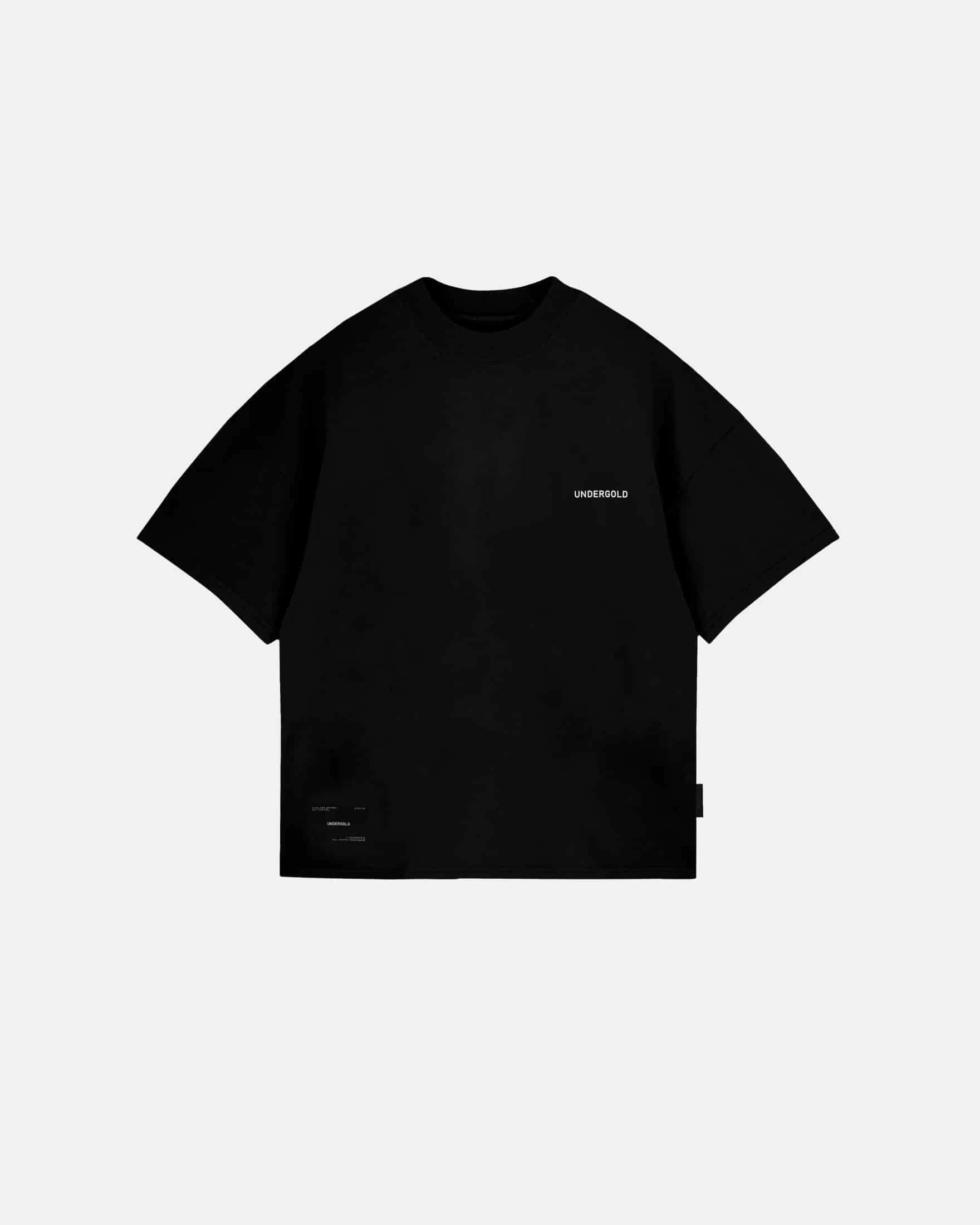 Basics Tiny Logo Boxy Fit Tshirt Black - miniatura 2