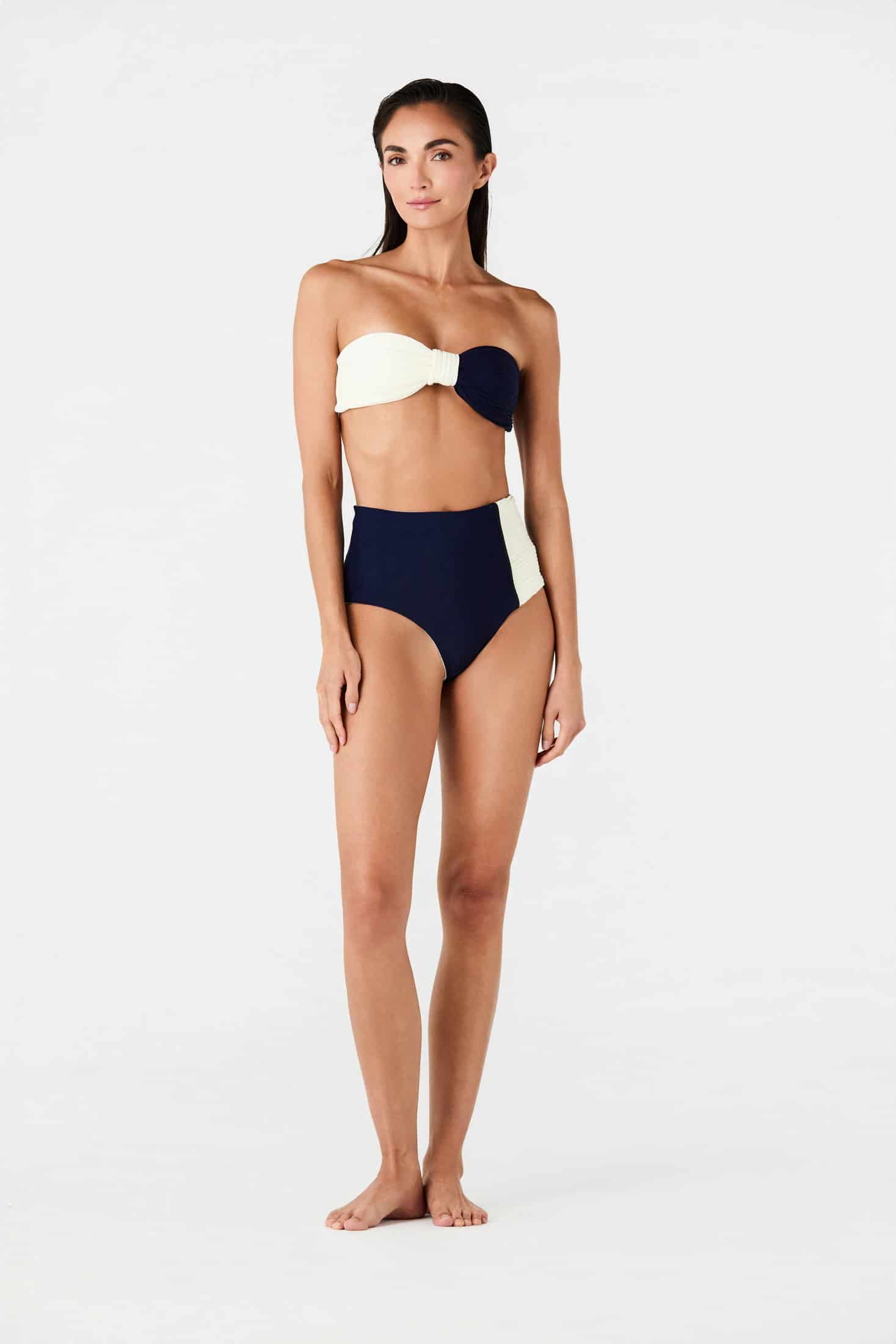 Frida Bottom / Navy - Ivory - miniatura 1