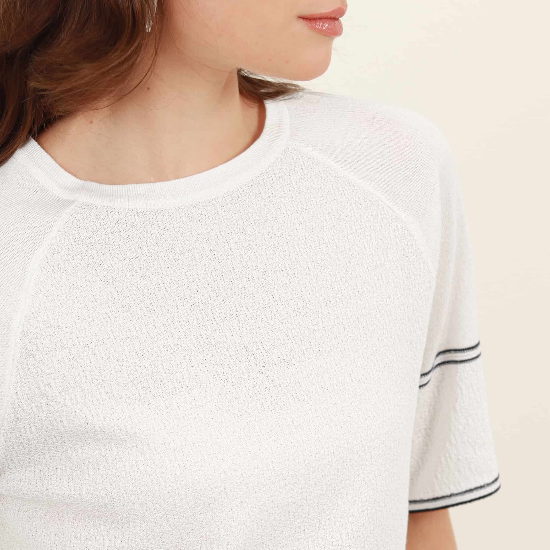 Sweater relajado cuello redondo manga raglan - miniatura 6
