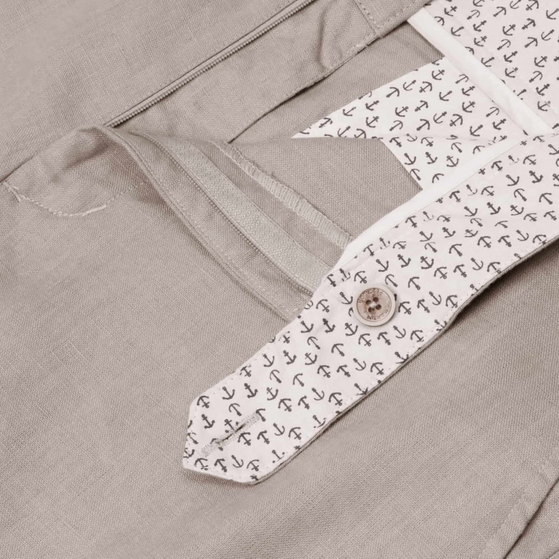 Pantalón Con Prenses 100% Lino - European Flax - miniatura 10