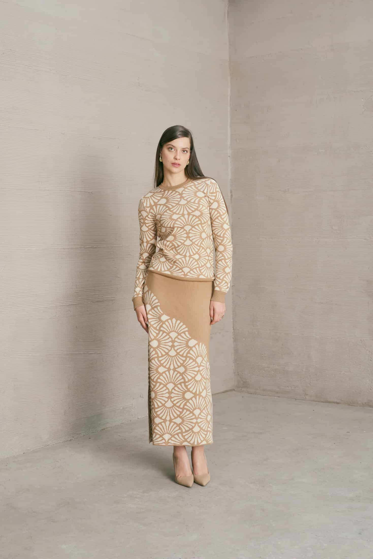 Falda Venus Camel-Beige - miniatura 2