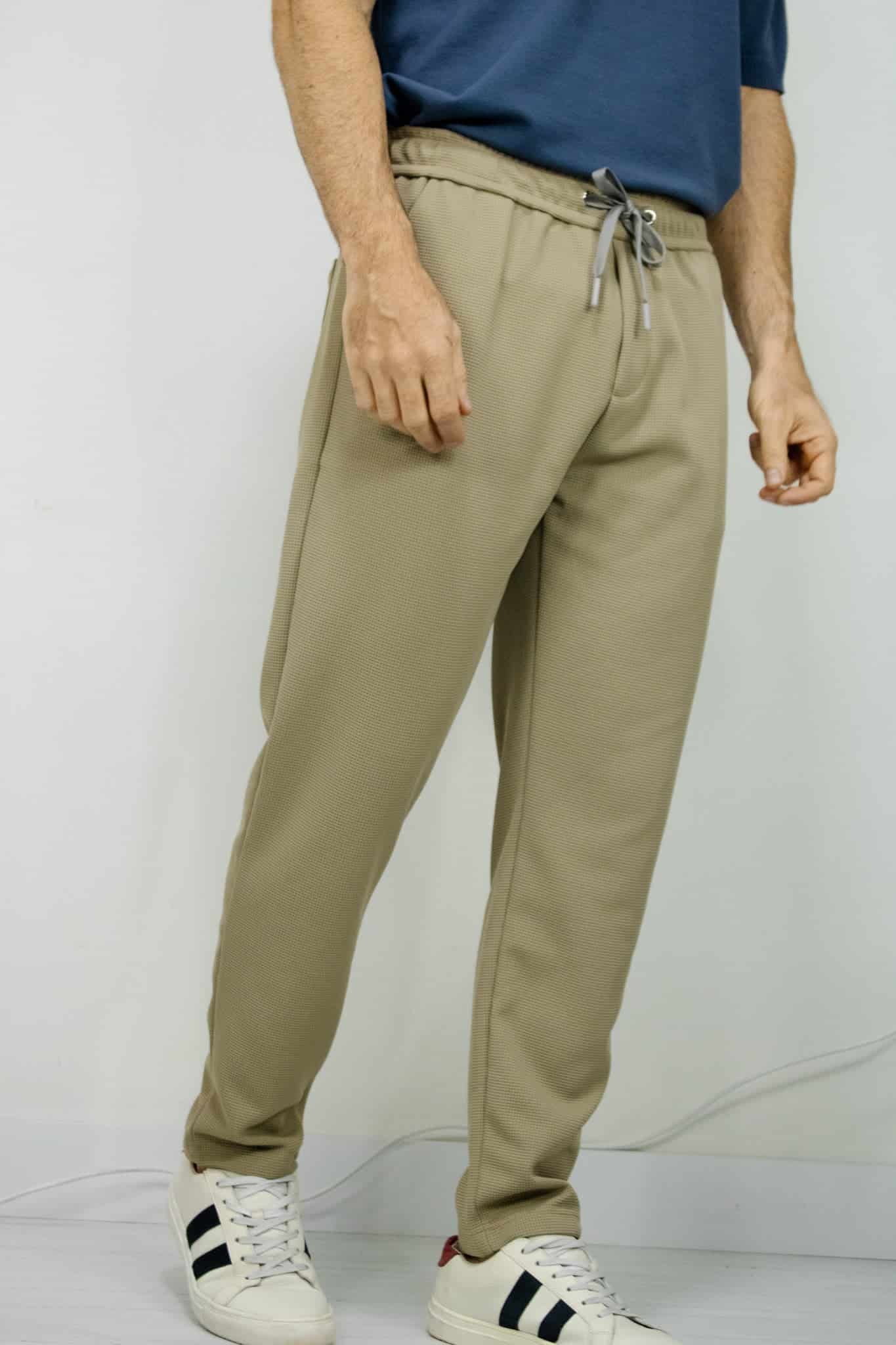 JOGGER TEXTURIZADO CAQUI PARA HOMBRE - miniatura 3