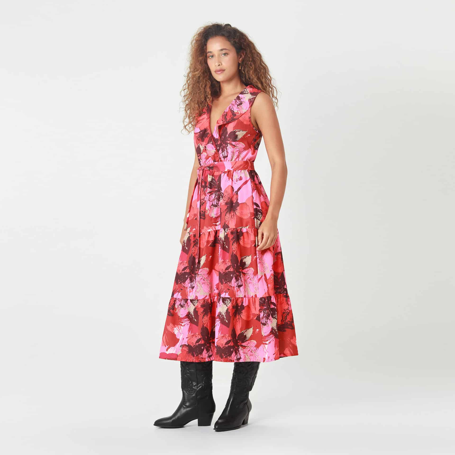 Vestido Cuello V Manga Sisa - miniatura 5