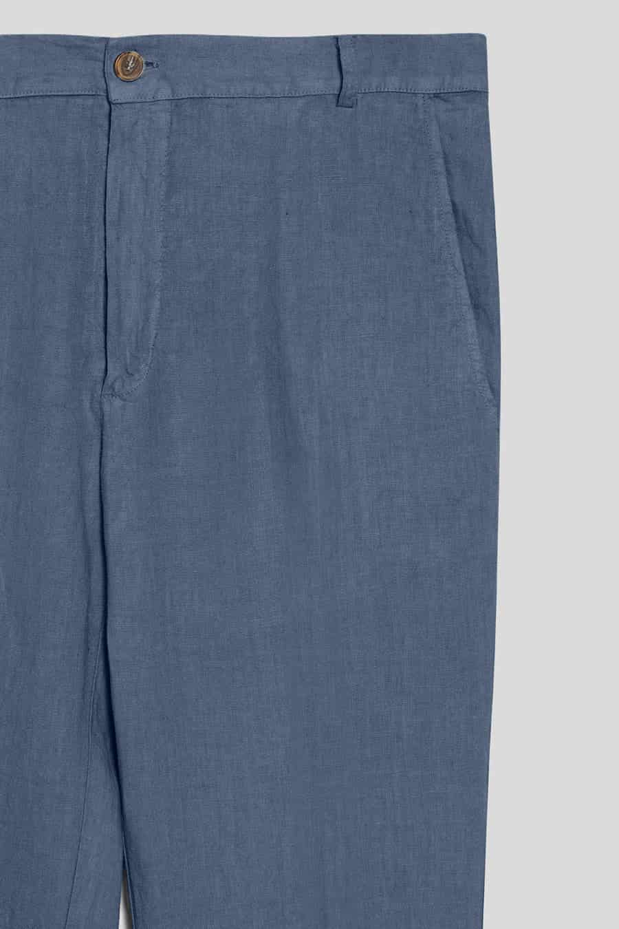 Men's linen pants blue horizon - miniatura 2