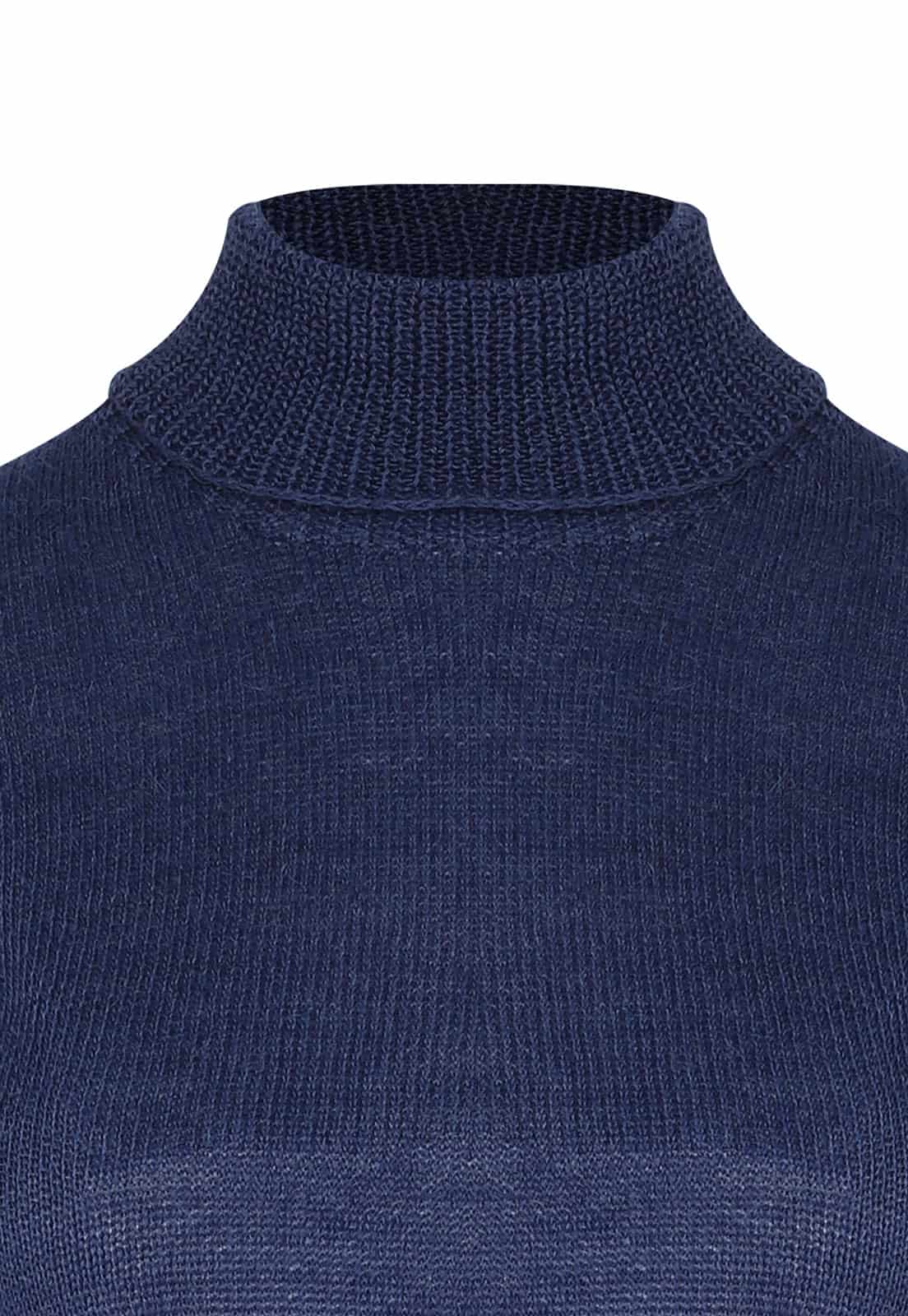 BABY ALPACA SILK KNITTED TURTLENECK SWEATER - miniatura 15