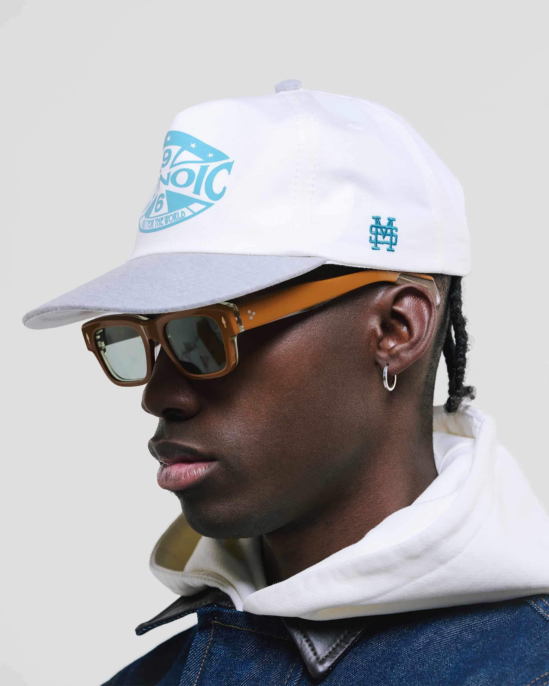 Gorra Compass - Blanco Hueso y Azul Claro - miniatura 3
