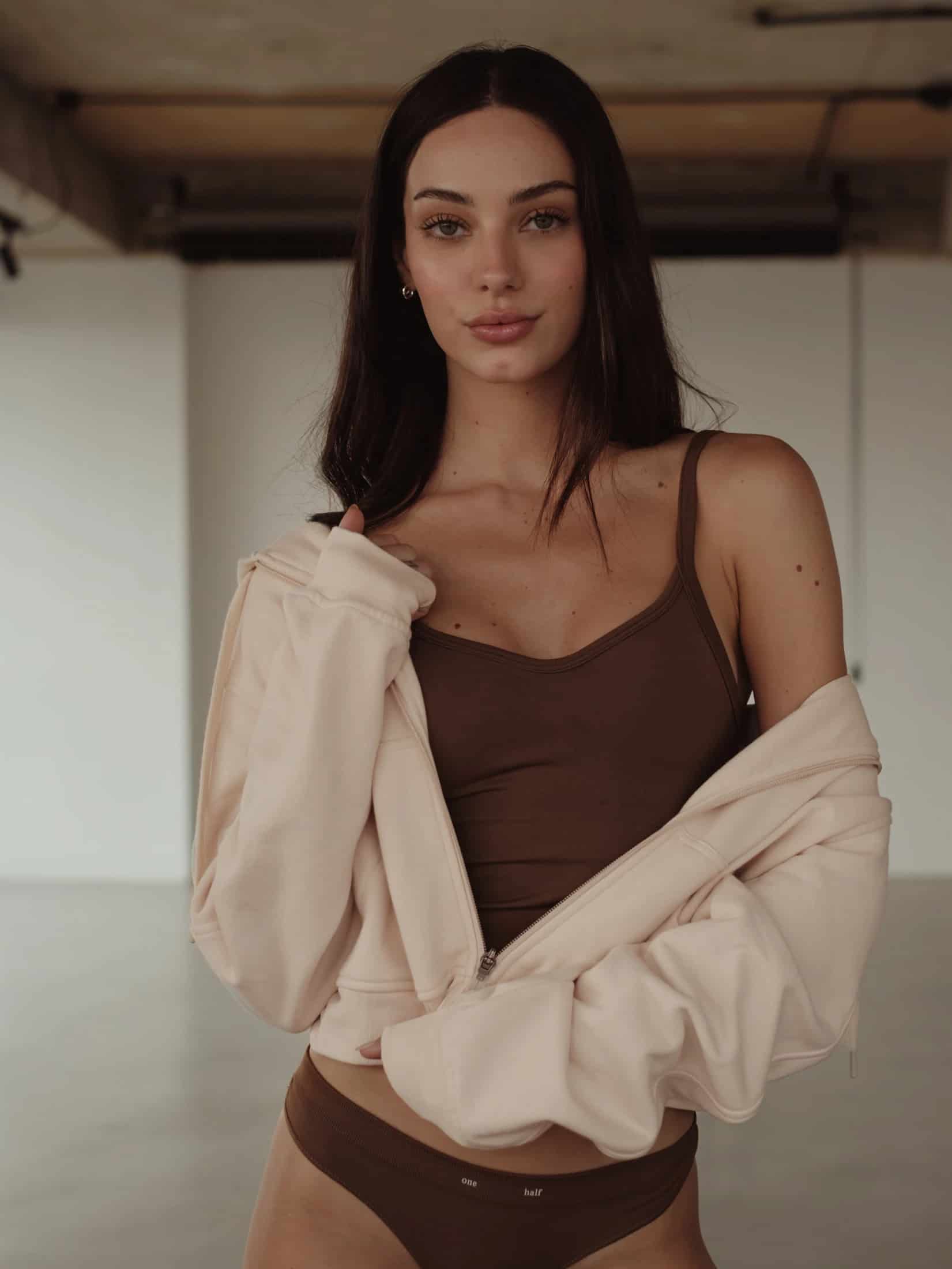 SOFT SEAMLESS TANK TOP - SEPIA - miniatura 7