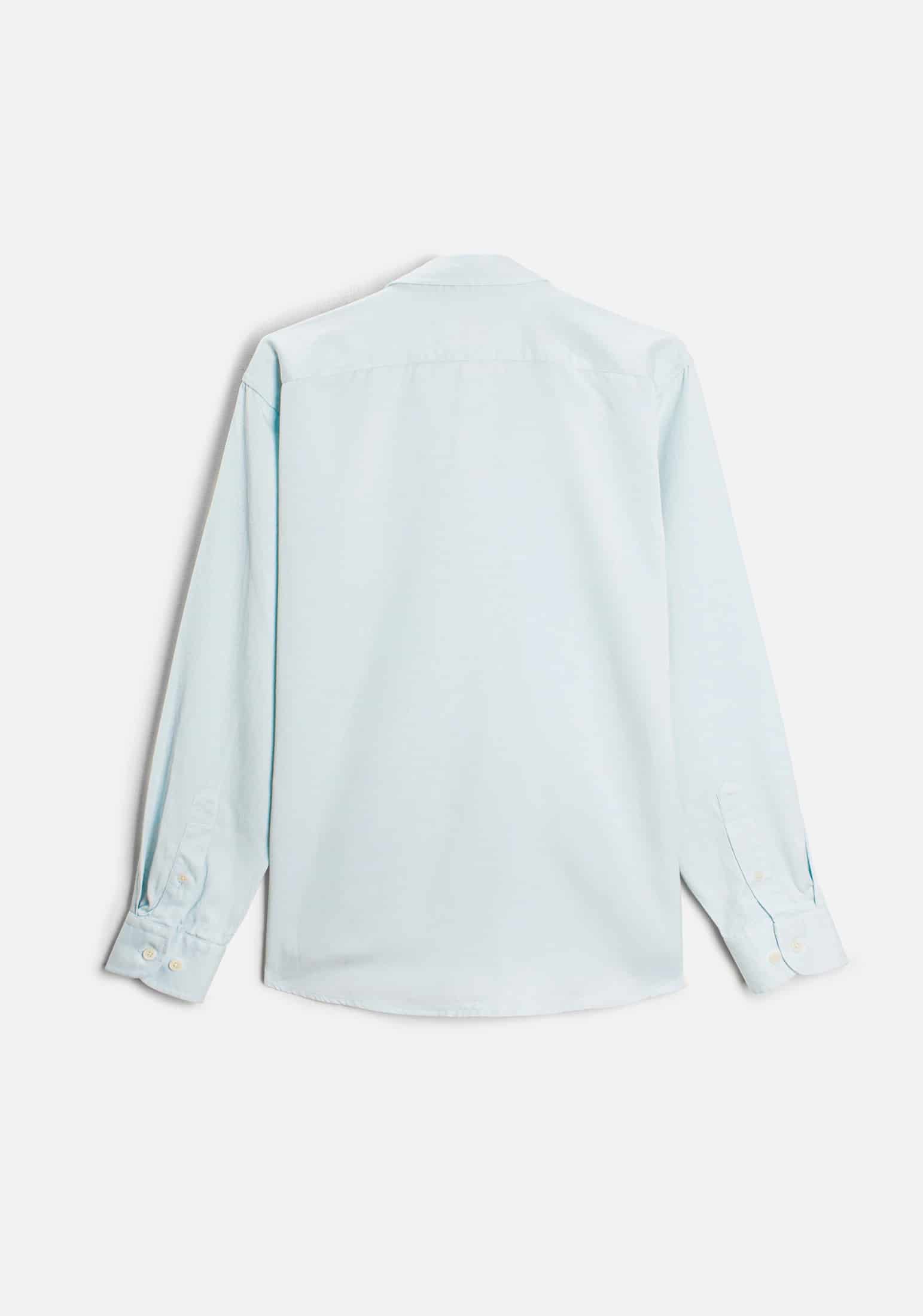 Camisa H CI Hamilton Tencel Azul Claro - miniatura 4