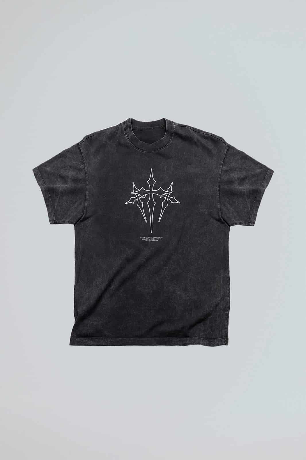 Camiseta acid wash cruz - miniatura 2